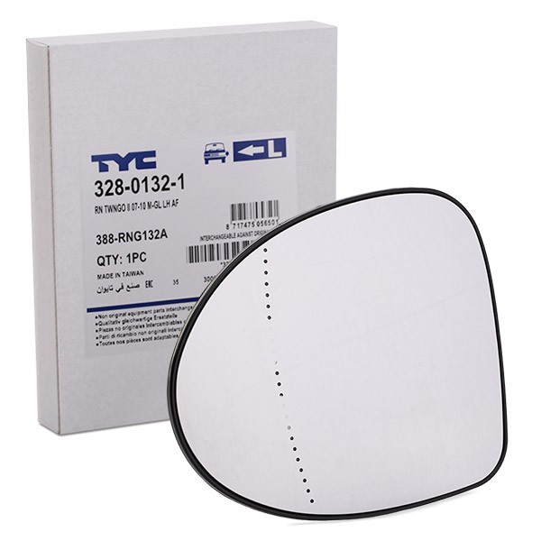 TYC Spiegelglas, buitenspiegel 328-0132-1 328-0132-1 TYC Spiegelglas, buitenspiegel MG goedkoop