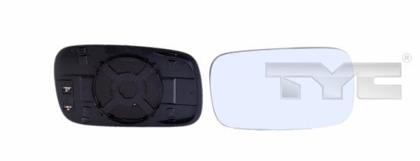 TYC Vidro de espelho, espelho retrovisor exterior 337-0033-1 Vidro de espelho retrovisor exterior TYC Volkswagen LUPO 337-0033-1