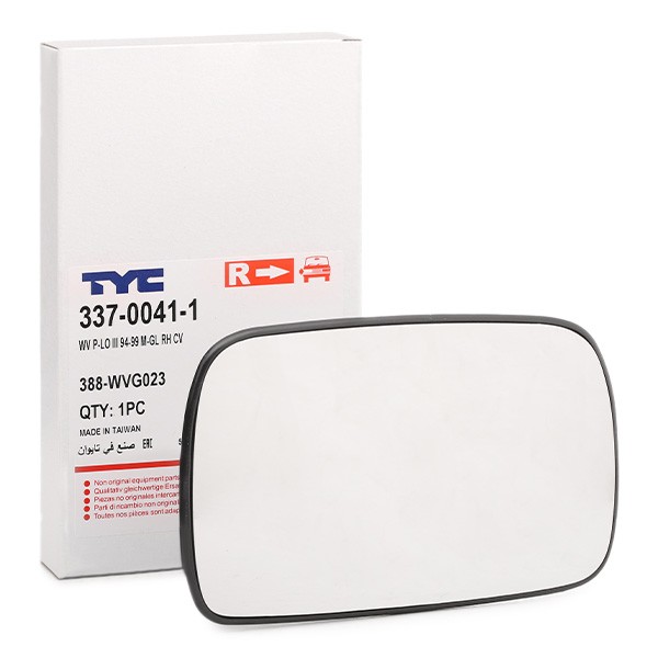 TYC Backspegelglas 337-0041-1 TYC 337-0041-1 Backspegel Polo 6n1 vänster och höger