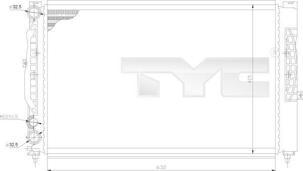 TYC Kühler, Motorkühlung 702-0011 Kühlmodul TYC BORA 702-0011 günstig