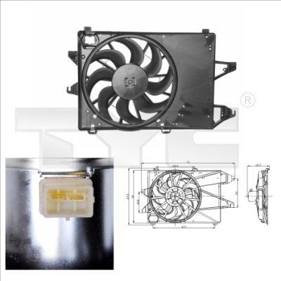 TYC Ventilátor chladenia motora 810-0001 TYC 810-0001 Ventilátor chladenia Ford Mondeo MK1 Kombi cena