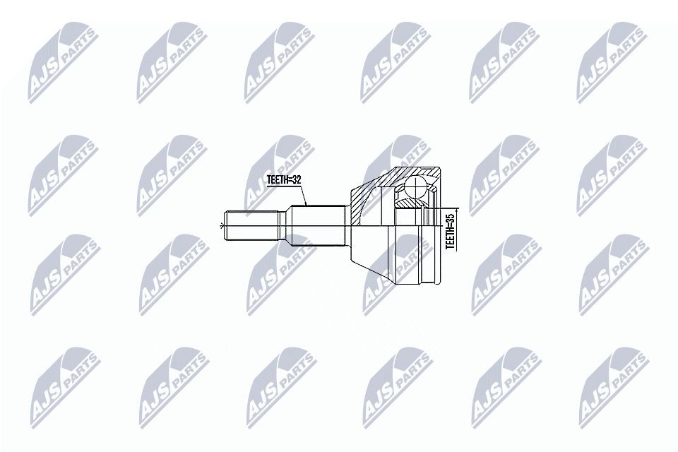 NTY Jeu de joints, arbre de transmission NPZ-CH-028 NTY NPZ-CH-028 Joint arbre de commande Grand Caravan IV C/V pas cher