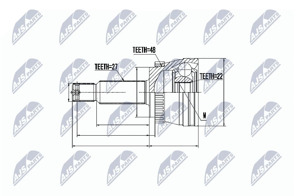 NTY Kit giunti semiasse NPZ-KA-353 NTY NPZ-KA-353 Giunto omocinetico Kia Sportage je originale prezzo