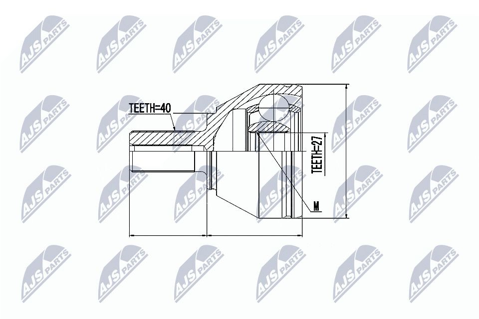 NTY Ledsæt, drivaksel NPZ-LR-004 Trækakselled NTY Land Rover DISCOVERY NPZ-LR-004