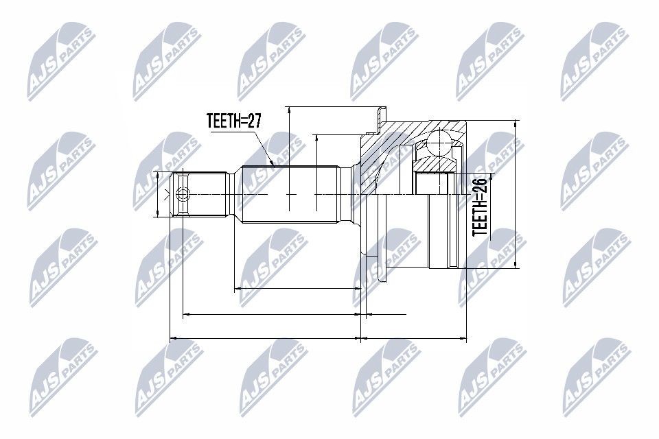 NTY Homokineet reparatie set, aandrijfas NPZ-MS-060 Homokinetische koppeling NTY C1 NPZ-MS-060 goedkoop