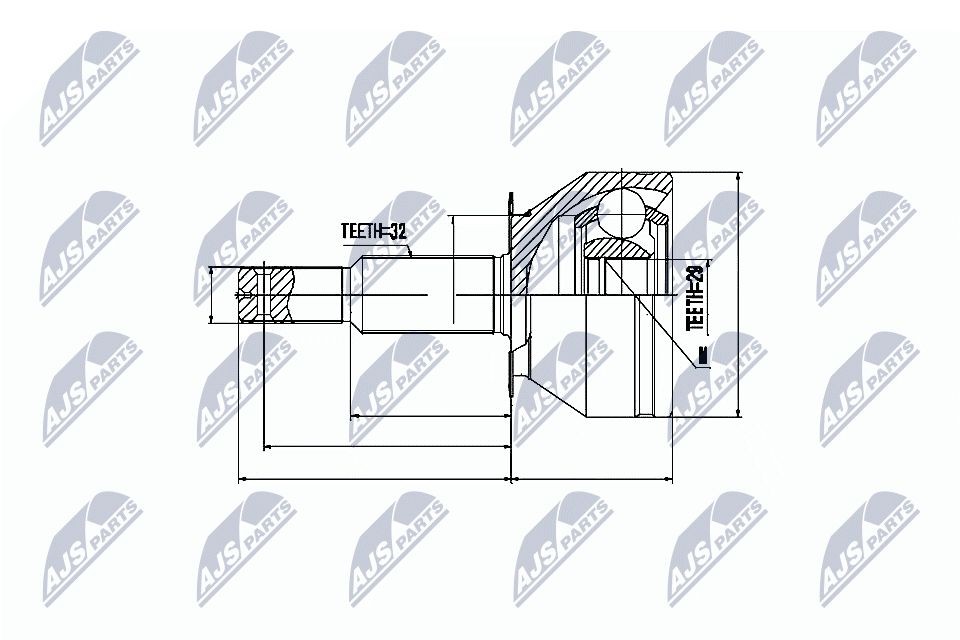 Kit giunti semiasse NTY NPZ-NS-063 NTY NPZ-NS-063 costo Giunto omocinetico Nissan PATHFINDER 2023