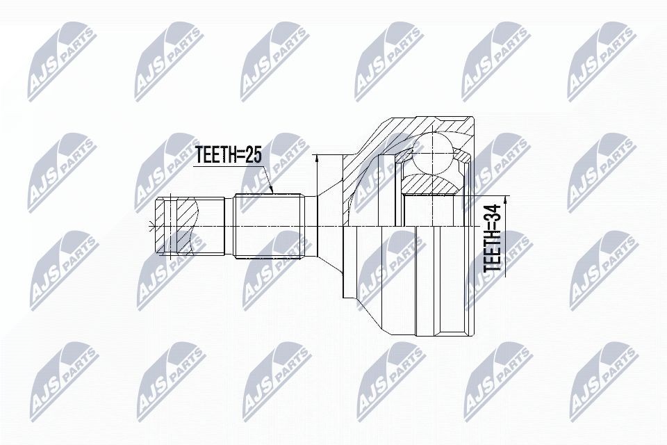 NTY Drivledd NPZ-PE-030 NTY NPZ-PE-030 Drivknute LADA XRAY originale