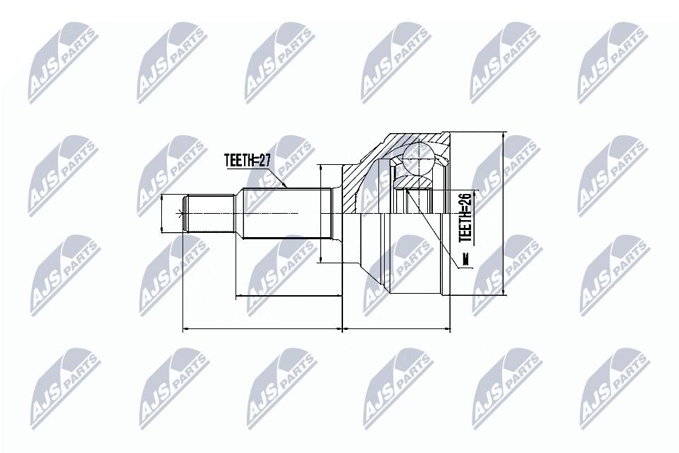 NTY Kit giunti semiasse NPZ-RE-014 NTY NPZ-RE-014 Giunto semiasse Renault Trafic JL originale prezzo