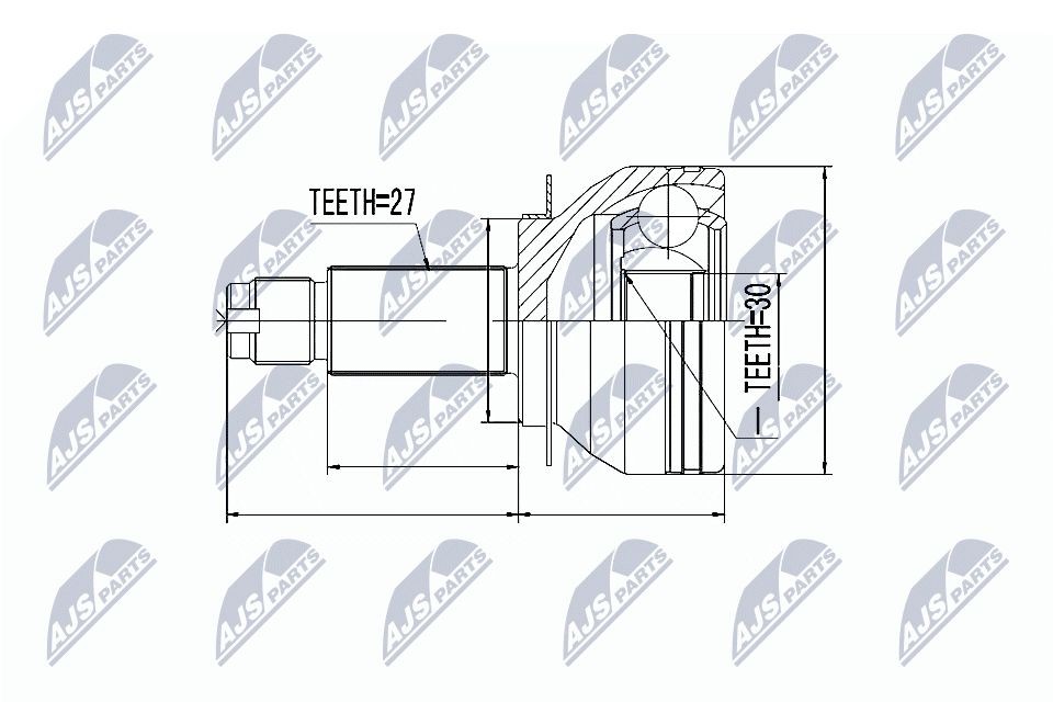 NTY Nivelsarja, vetoakseli NPZ-SB-019 NTY NPZ-SB-019 SUBARU Evoltis SUV vetonivel vaihto hinta