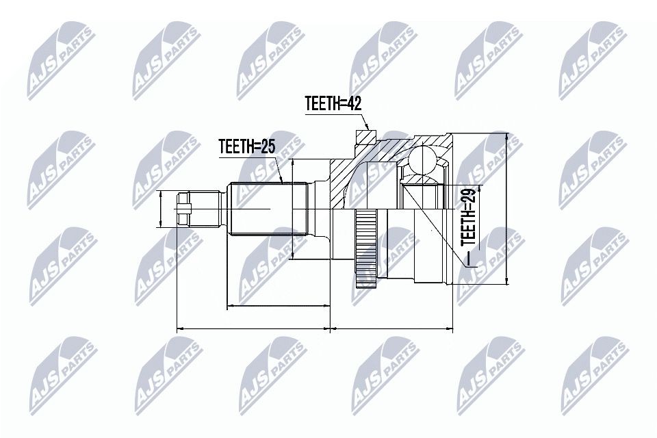 NTY Kit giunti semiasse NPZ-SU-022 NPZ-SU-022 costo Giunto omocinetico NTY SUZUKI GRAND VITARA