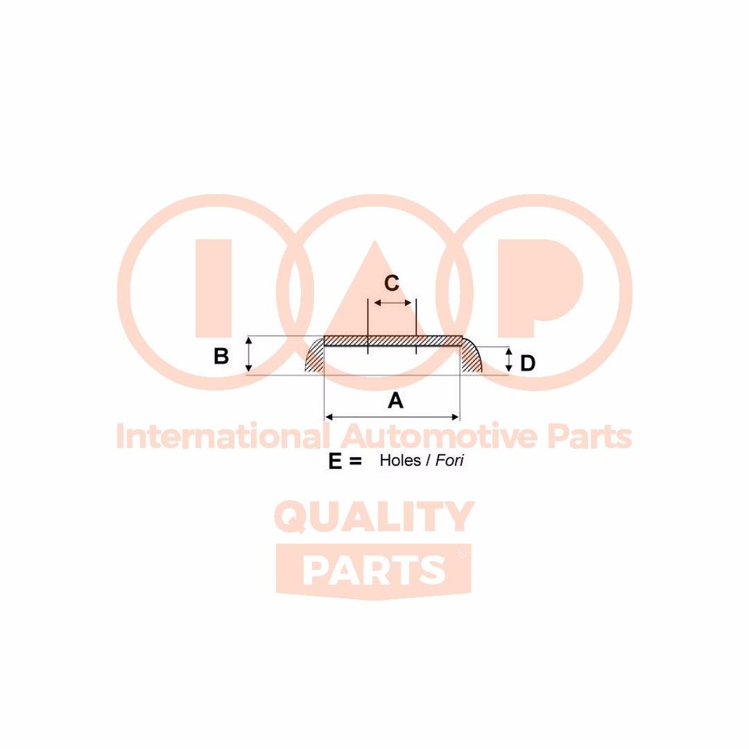 IAP QUALITY PARTS Bremžu trumulis 710-07045G Trumuļu bremzes IAP QUALITY PARTS Hyundai i30 710-07045G