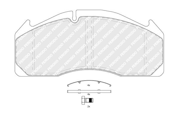 FERODO Kit pastiglie freni FCV1388B FCV1388B PREMIER costo Pastiglie freno sportive VOLVO S40 FERODO