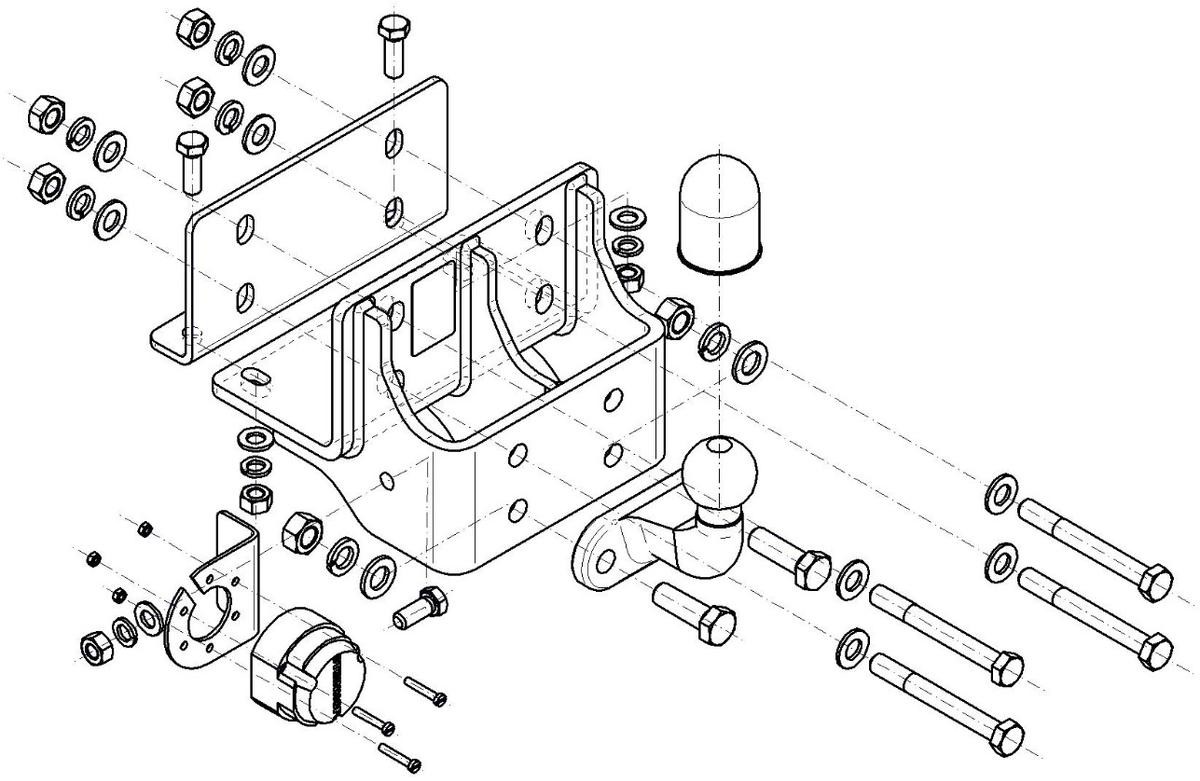 STEINHOF Towbar T-150 STEINHOF T-150 genuine Liteace R20 towbar price