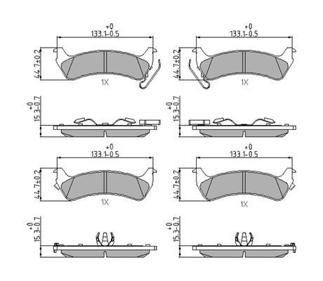 FERODO Jarrupalat, levyjarru FDB1549 FDB1549 FERODO PREMIER Jarrupalat Jeep RENEGADE hinta