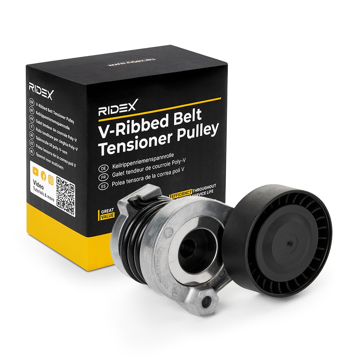 RIDEX Strammehjul, kilerem 310T0291 Remstrammerhjul RIDEX Dacia SOLENZA 310T0291