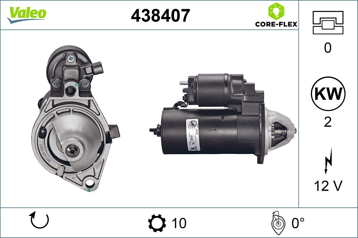 VALEO Motorino avviamento 438407 VALEO 438407 Motorino d'avviamento SAAB prezzo