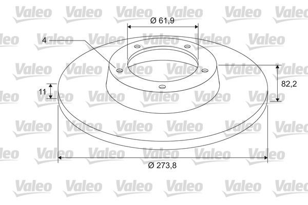 VALEO Disque de frein 675406 Renault ZOE Disques VALEO 675406