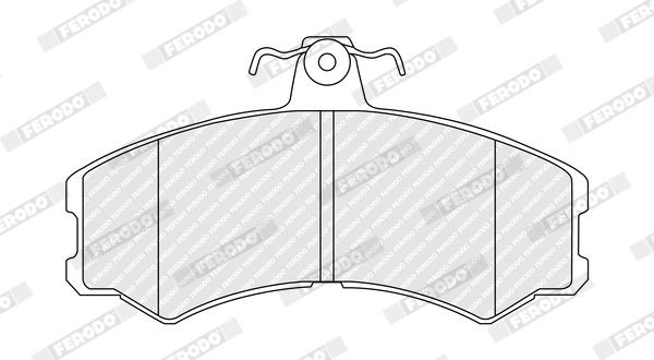FERODO Kit pastiglie freni FDB4225 FERODO FDB4225 Kit pastiglie freni SANTANA PS10 / Anibal SUV 2.8 TD 125 CV 2003