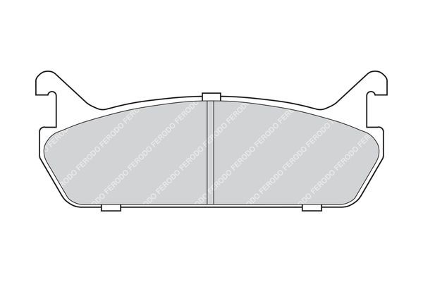 FERODO Remblokken FDB654 FERODO FDB654 Remblokkenset voor schijfrem Mazda 323 originele