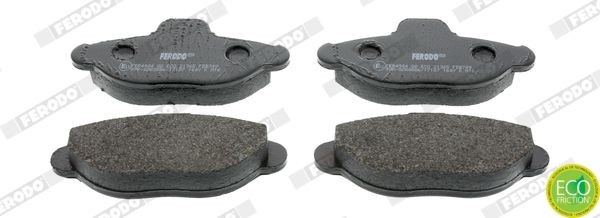 Brake pad set FERODO FDB749 FERODO PREMIER ECO FRICTION FDB749 2008 FIAT SEICENTO brake pads replacement