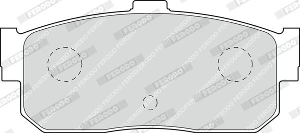 FERODO Kit pastiglie freni FDB796 FERODO FDB796 Kit pastiglie freni NISSAN Sunny III Hatchback (N14) 1.6 SR 4x4 90 CV 1995