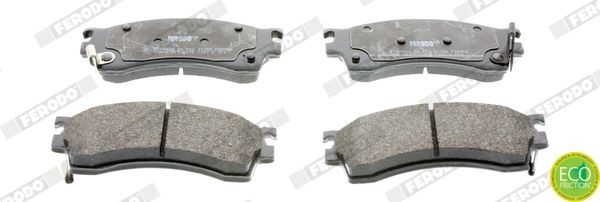 FERODO Pastilhas de travão FDB950 FERODO FDB950 Pastilhas de travão MAZDA 626 IV Sedan (GE) 2.0 D GLX Comprex (GEFP) 75 cv 1994