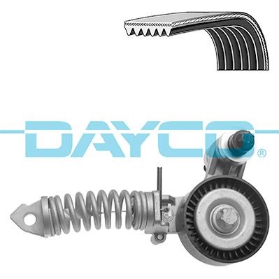 Poly V-riem set DAYCO KPV371 DAYCO KPV371: Poly v riemen kit Opel AGILA 2000