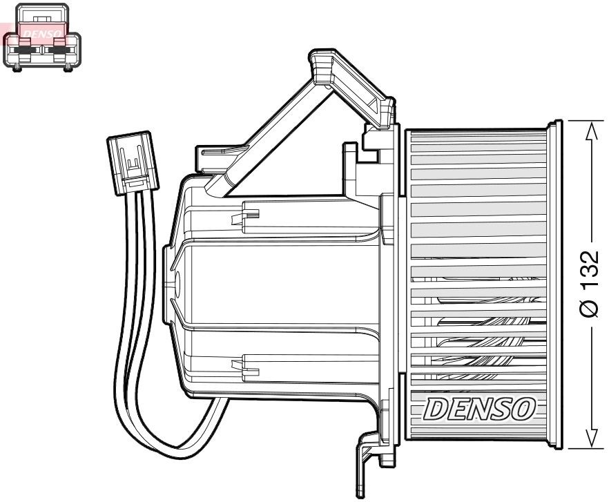 DENSO Ventilador do habitáculo DEA02008 DENSO DEA02008 Ventilador interior Suzuki SJ 413 originais
