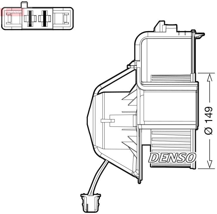 DENSO Ventilatore abitacolo DEA05007 DEA05007 costo Ventola abitacolo DENSO BMW E9