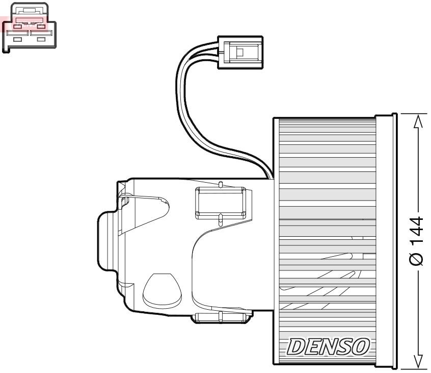 DENSO Ventilador habitáculo DEA05008 DENSO DEA05008 Calefacción BMW F13