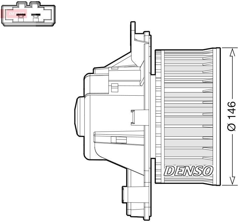 DENSO Kabineblæser DEA21014 Kabineblæser DENSO Citroën ZX DEA21014