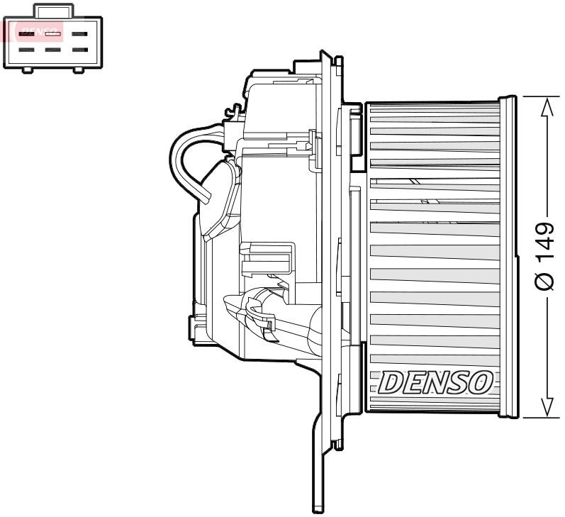 DENSO Pulseur d'air habitacle DEA32005 DEA32005 Ventilateur de chauffage AUDI A5 DENSO