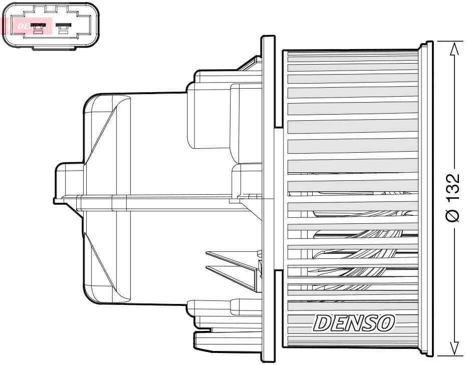 Pulseur d'air habitacle DENSO DEA33002 DENSO DEA33002 Ventilateur de chauffage LAND ROVER FREELANDER 2012
