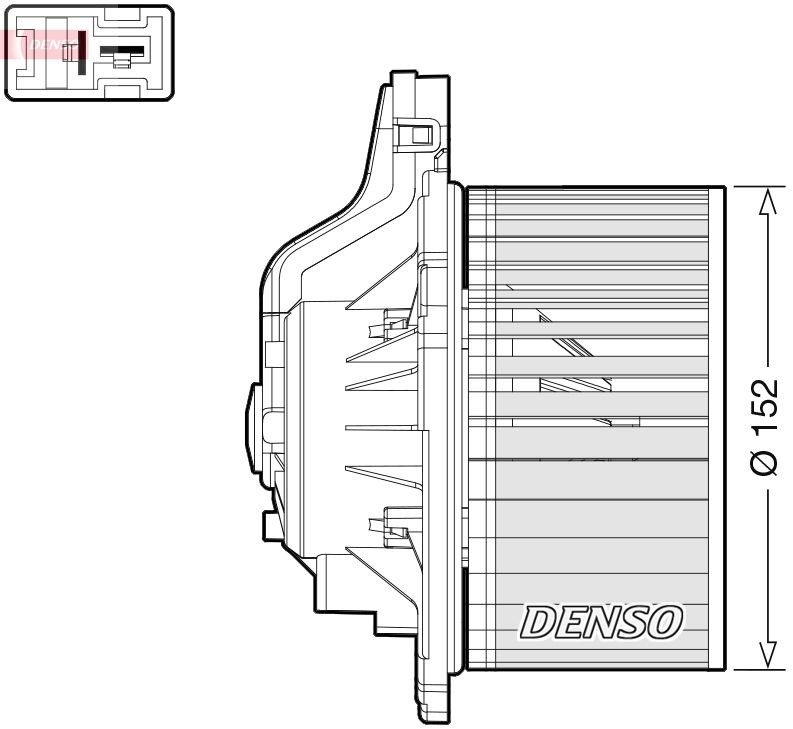 DENSO Salongipuhur DEA41015 DEA41015 Salongi ventilaator HYUNDAI STARIA DENSO