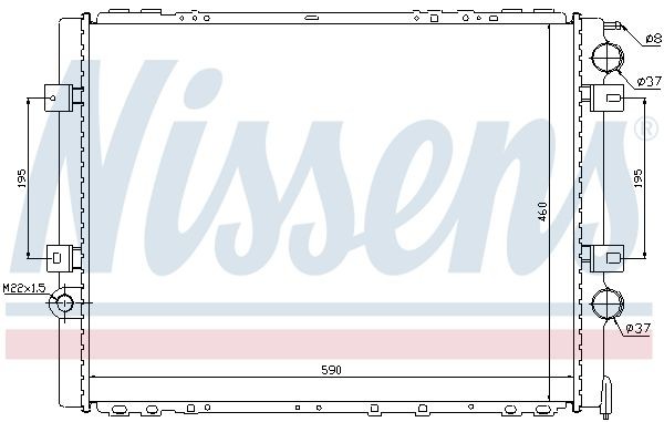 NISSENS Radiaator, mootorijahutus 695163 NISSENS 695163 Radiaator Master Pro Avatava Veoauto / Šassii (HH__, UH__) hind