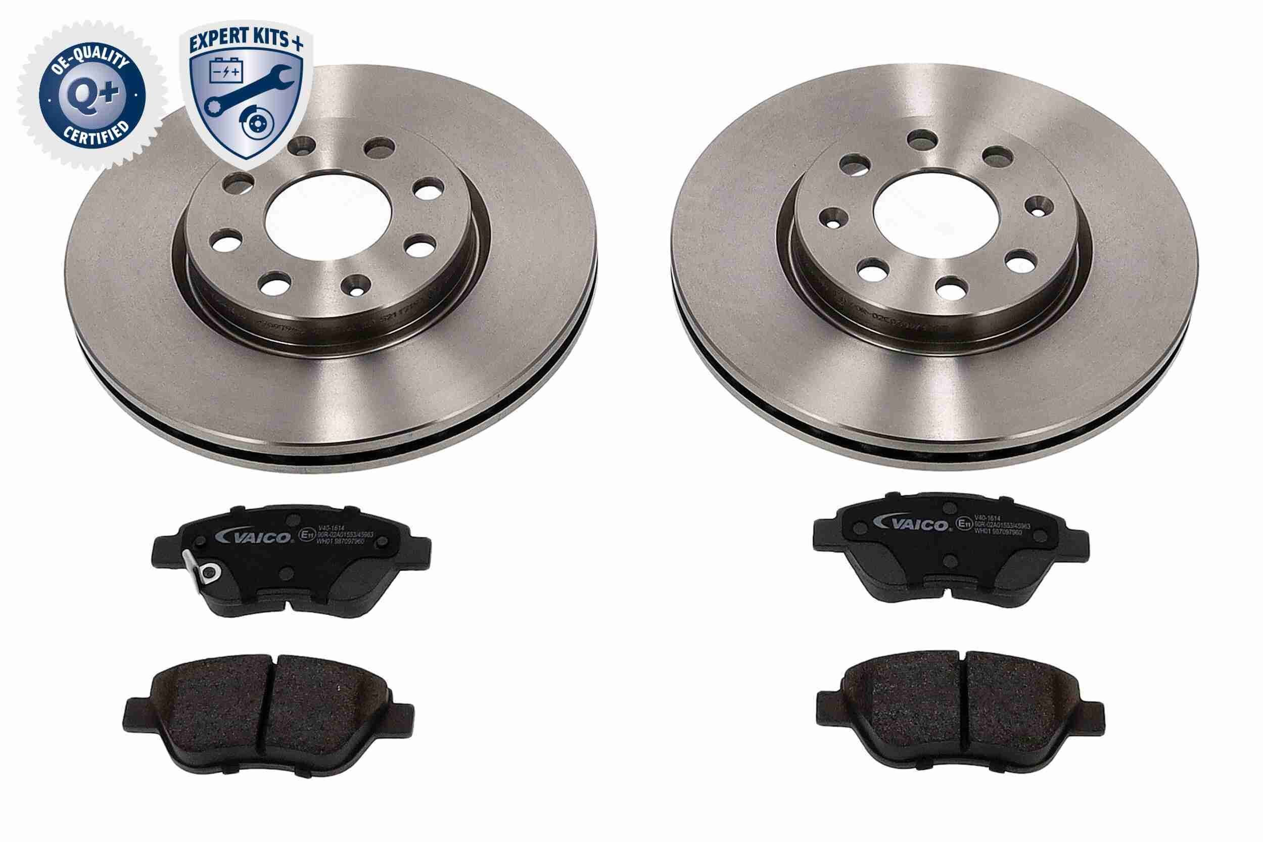 VAICO Σετ φρένων, δισκόφρενα V40-1614 V40-1614 Δισκόπλακες & τακάκια φρένων OPEL CALIBRA A VAICO
