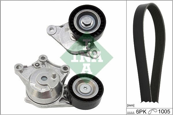 Σετ ιμάντων poly-V INA 529 0358 10 INA 529 0358 10 Ιμάντας δυναμό PEUGEOT 208 2013