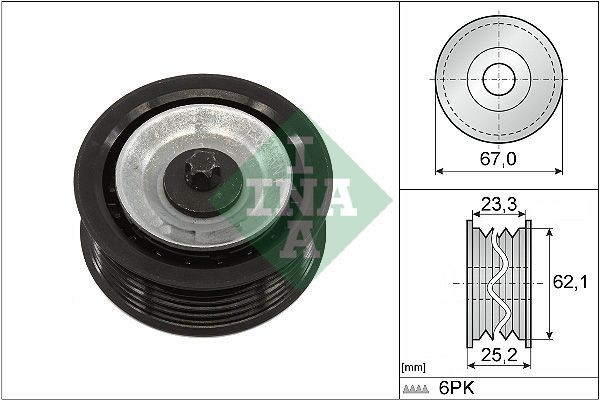 INA Vratná / vodiaca kladka rebrovaného klinového remeňa 532 0619 10 Vodiaca kladka INA STILO 532 0619 10 lacné
