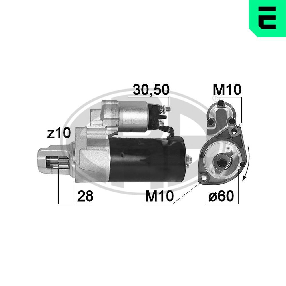 ERA Motorino avviamento 220949A ERA 220949A costo Motorino avviamento Mercedes SL R230 originale