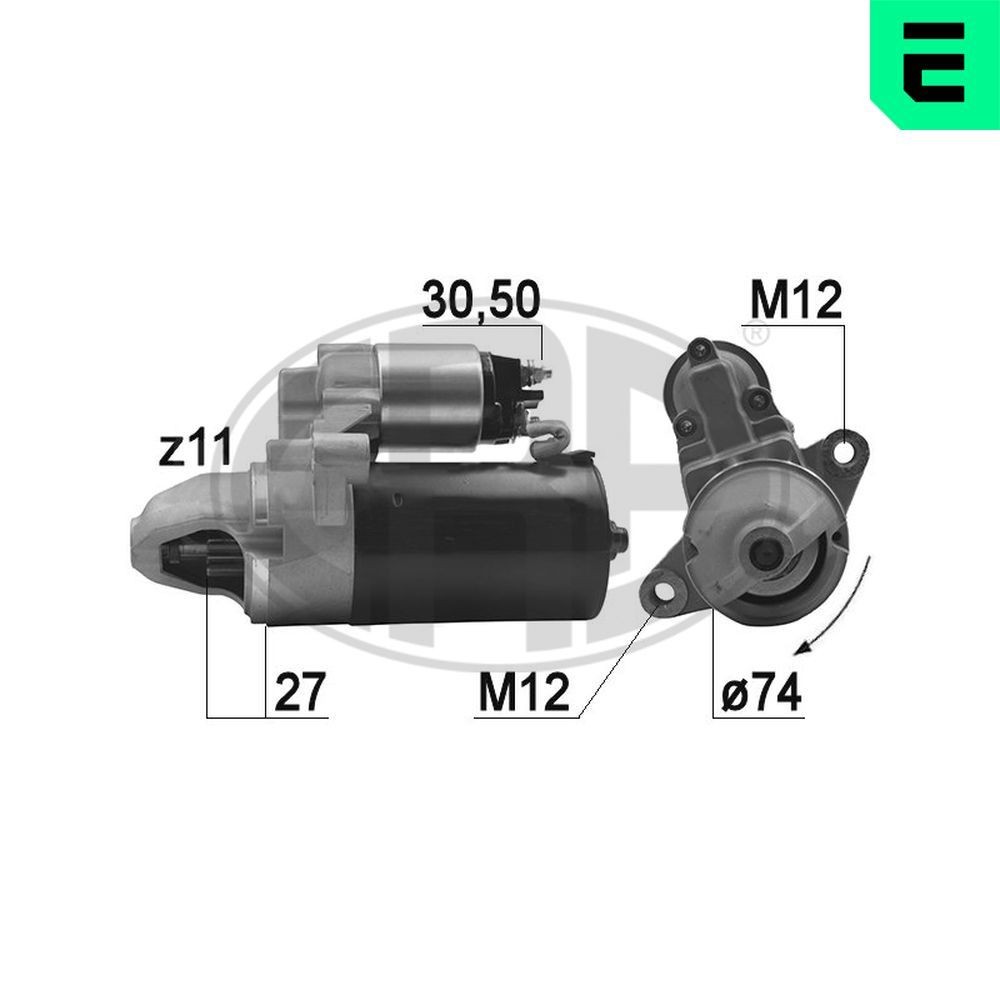 ERA Starter 220955A Starter ERA Toyota YARIS 220955A