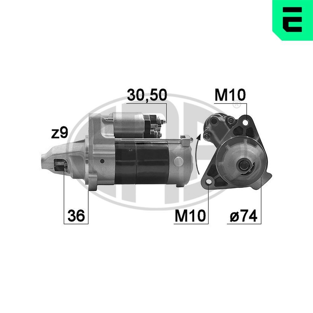 Starter ERA 220974A ERA 220974A: Starter Daihatsu SIRION 2012