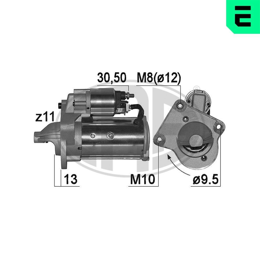 ERA Štartér 221011A Štartér ERA S60 221011A lacné