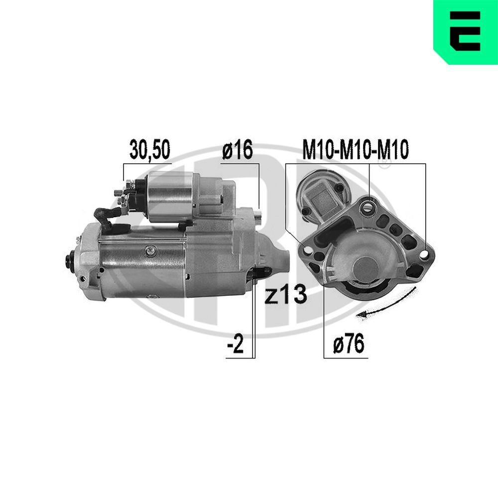 Startmotor ERA 221016A ERA 221016A Startmotor Volvo XC60 2018