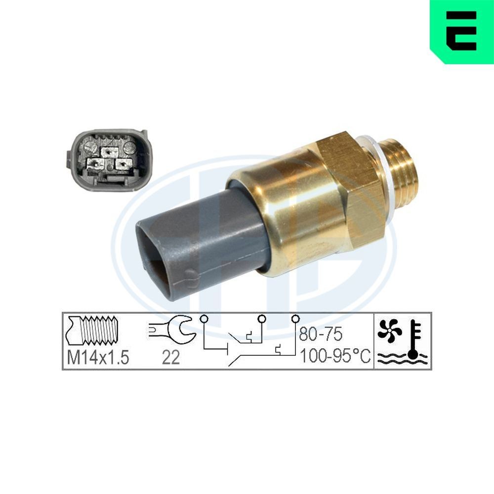ERA Temperature Switch, radiator fan 331018 ERA 331018 BMW X2 radiator fan temperature switch replacement