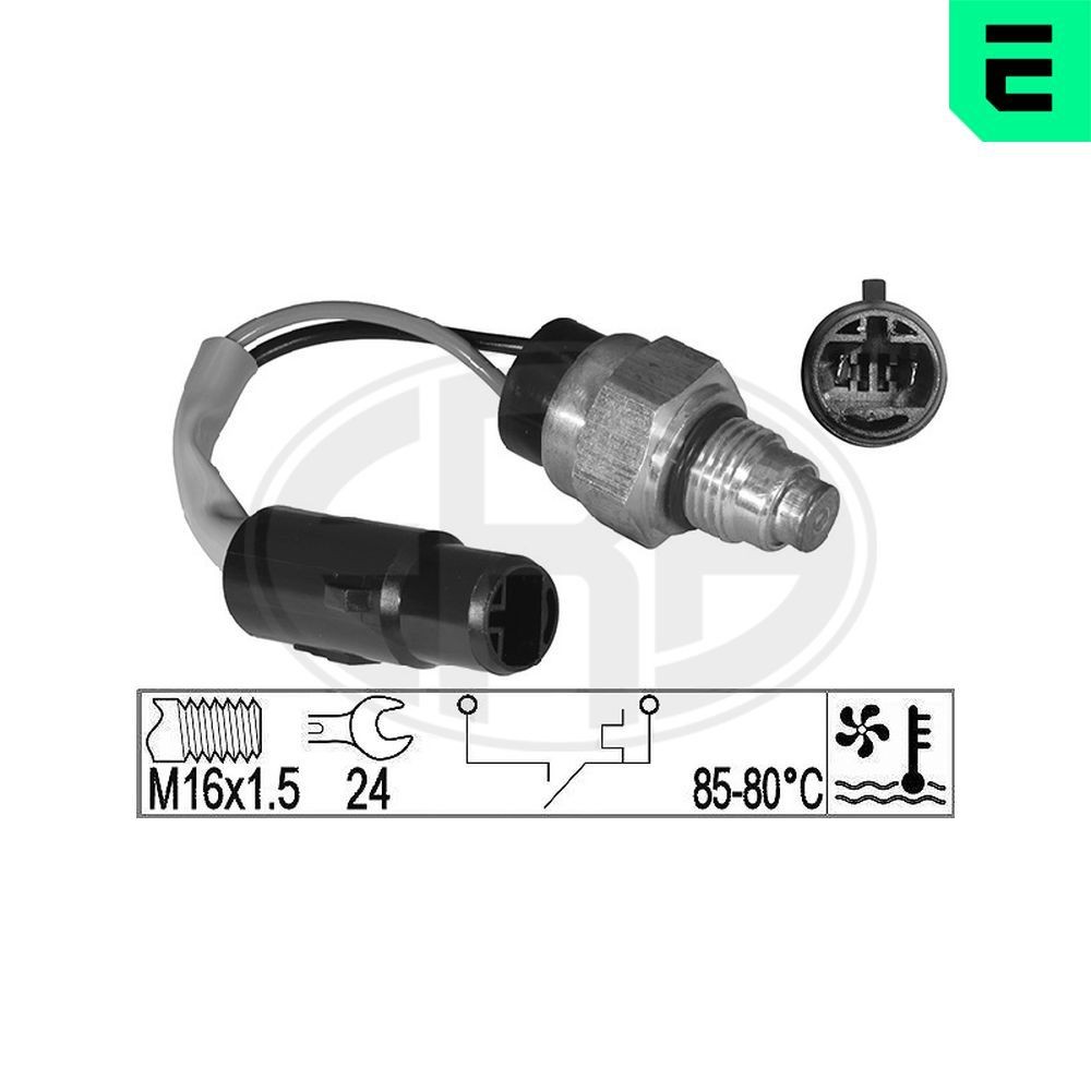 Temperatuurilülitus, radiaatorivent. ERA 331043 ERA 331043: Temperatuurilülitus radiaatoriventilaator Hyundai ACCENT 1999
