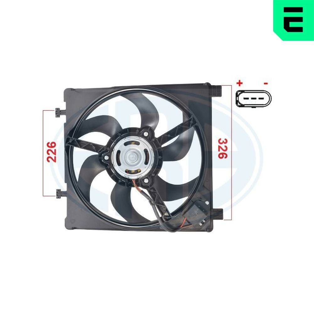ERA Kjølevifte 352122 Radiator kjølevifte ERA Saab 9-3 352122
