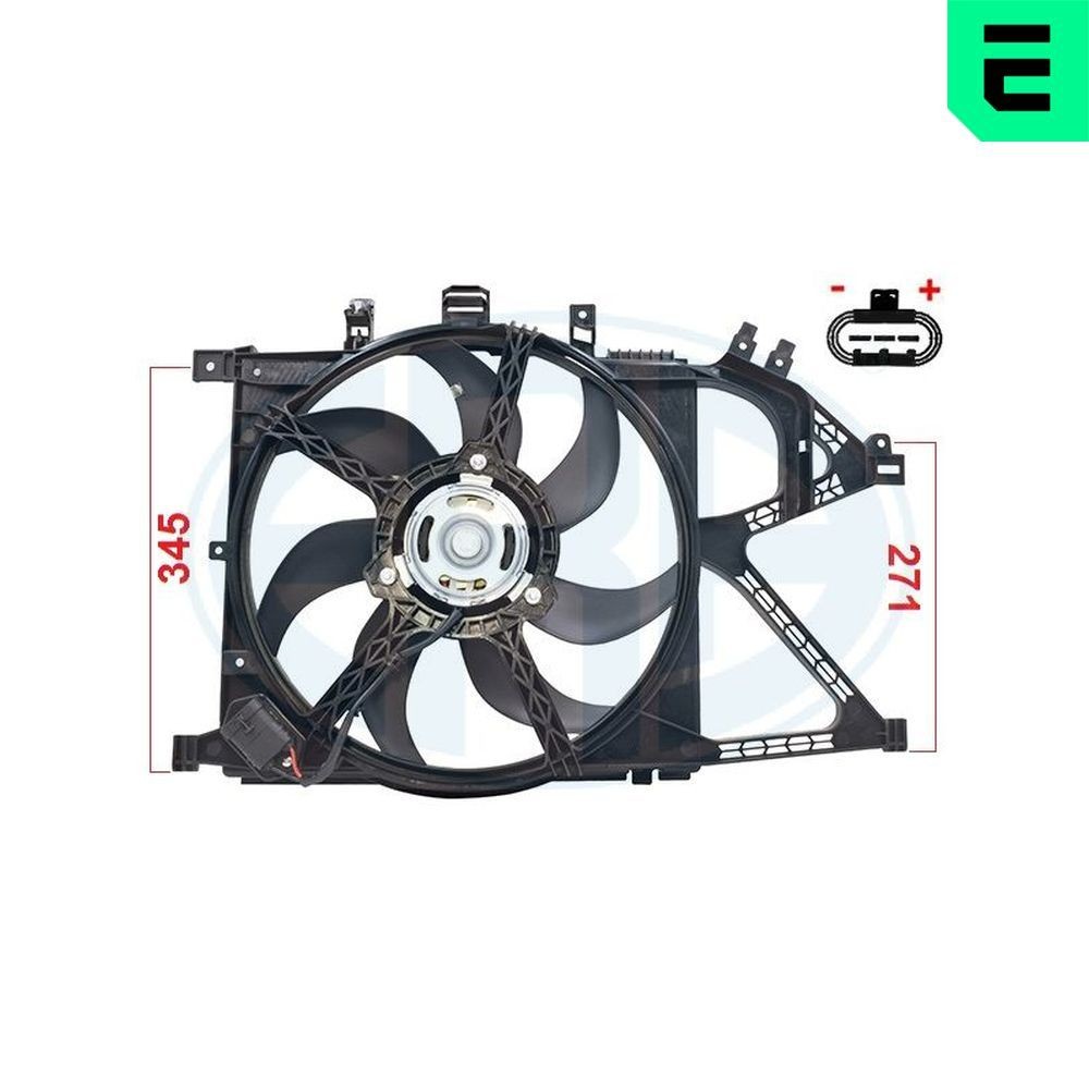 ERA Koelventilator 352127 ERA 352127 Radiateur-ventilator Opel Combo C prijs