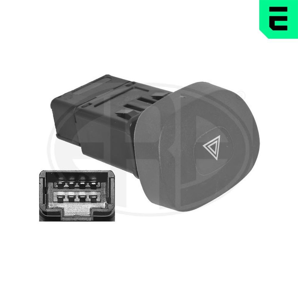 ERA Varningsblinkers knapp 662558 662558 ERA brytare, varningsblinkljus DACIA LOGAN