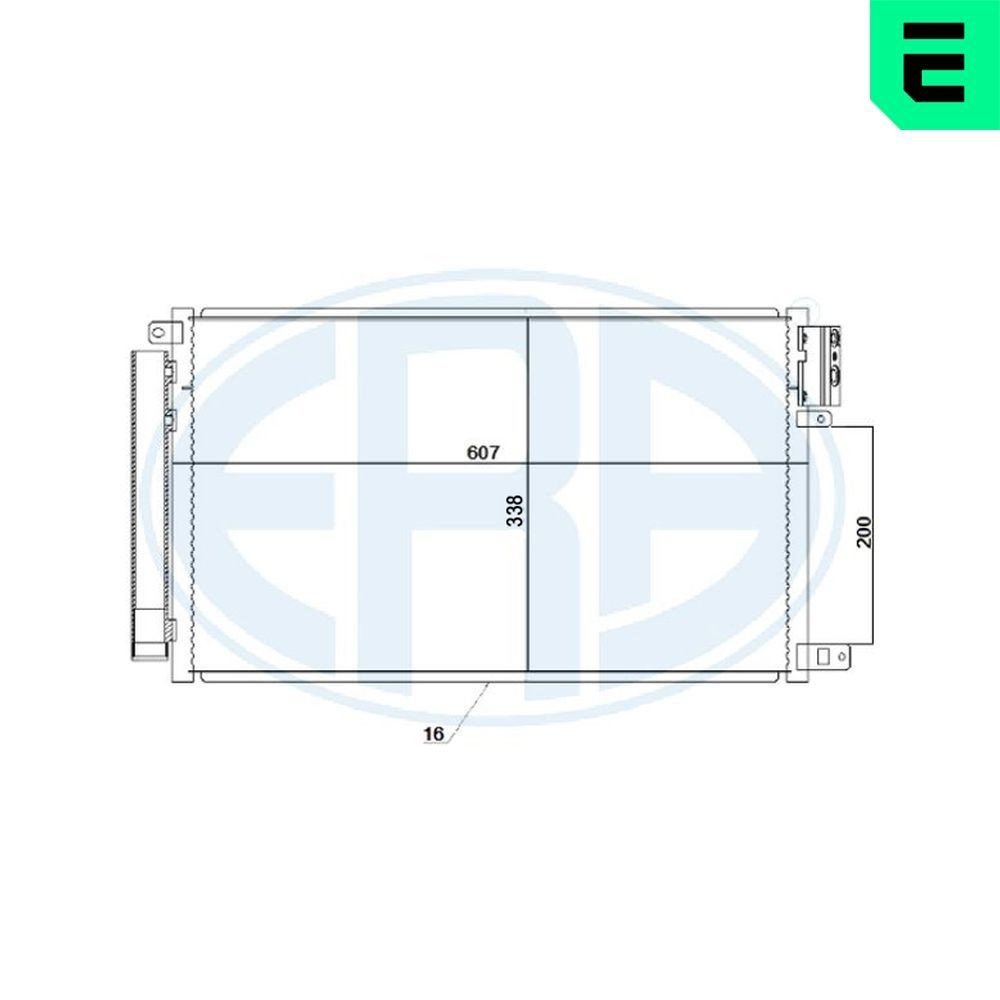 ERA Condensatore climatizzatore 667246 667246 costo Radiatore aria condizionata FIAT 500 ERA