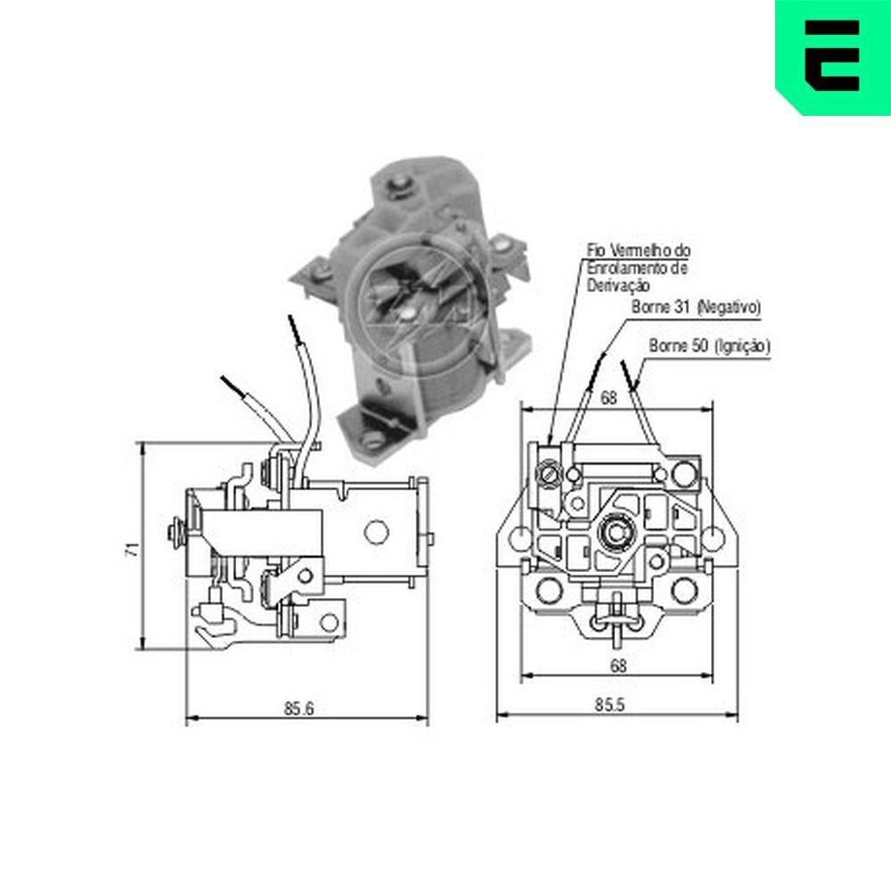 ERA Innslag, starter ZM2903 Magnetbryter starter ERA Mercedes-Benz CLC ZM2903